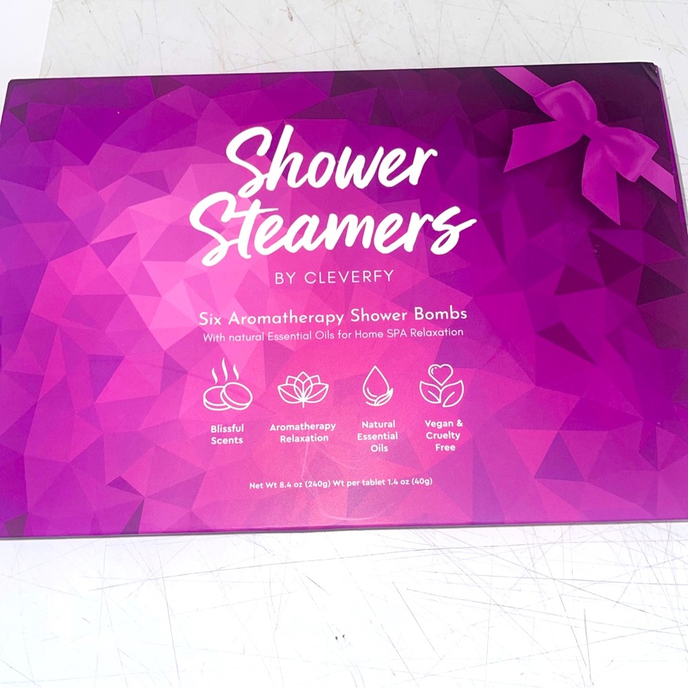 Brand New Sealed Shower Steamers By Cleverfy Six Aromatherapy Fizzies Gift Set